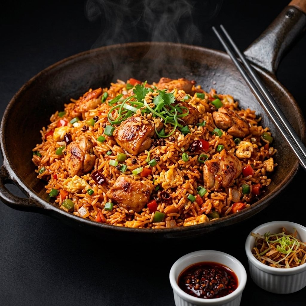 Schezwan Rice (Non-Veg)