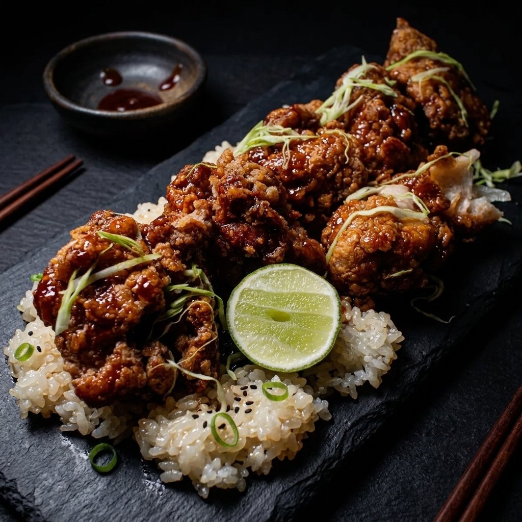 Sticky Rice Gochujang Chicken